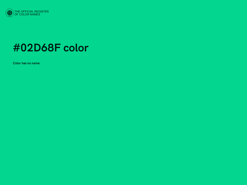 #02D68F color image
