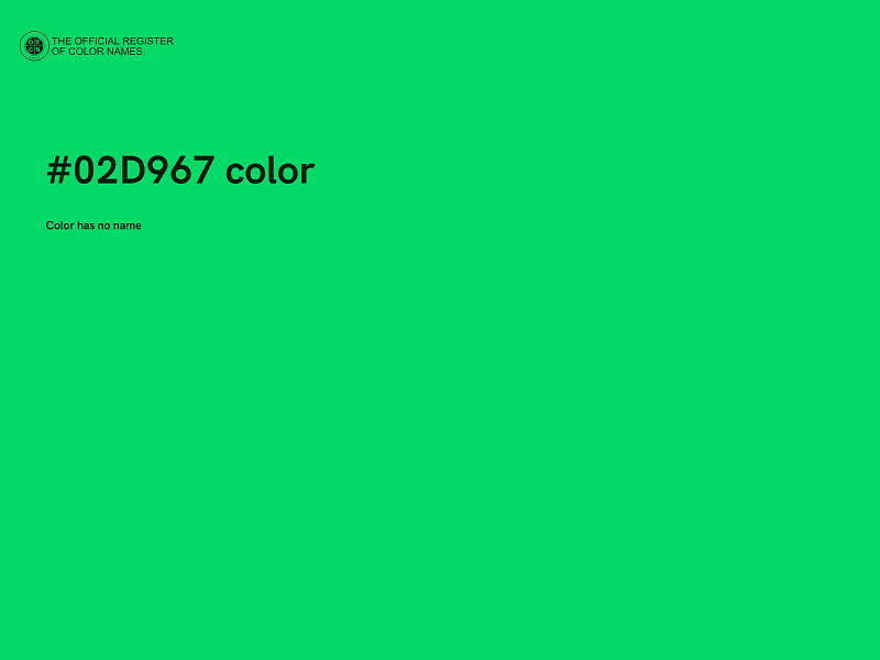 #02D967 color image