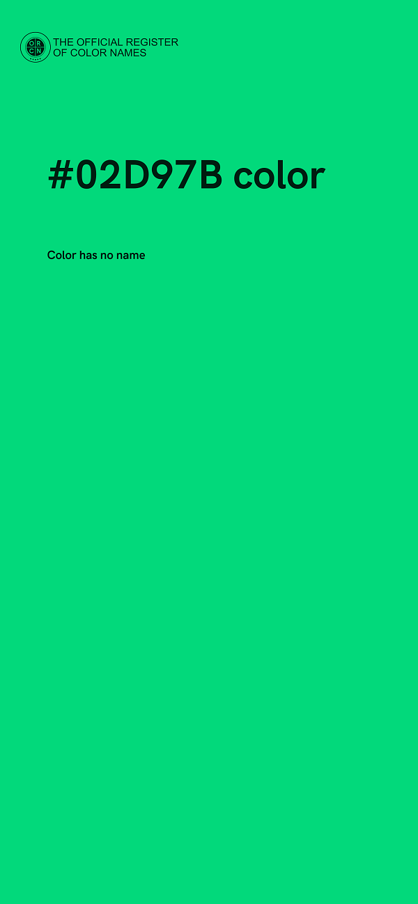 #02D97B color image