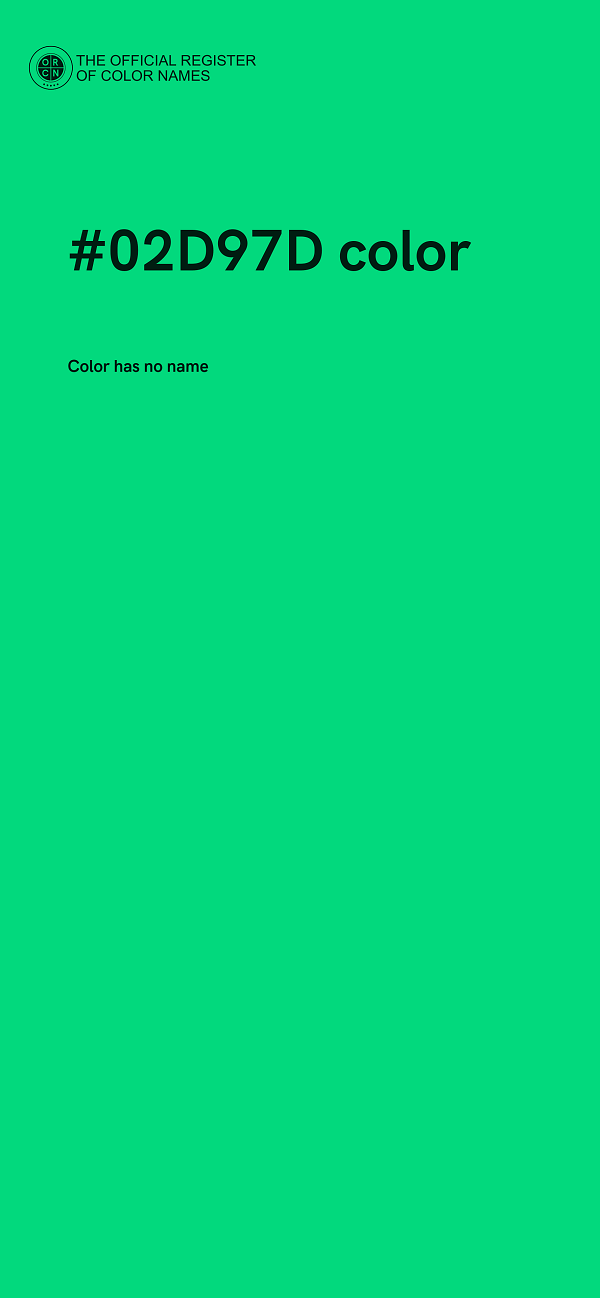 #02D97D color image