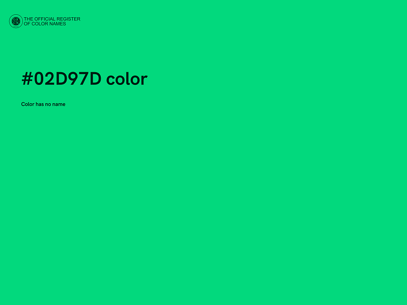 #02D97D color image