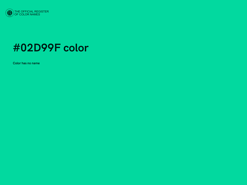 #02D99F color image