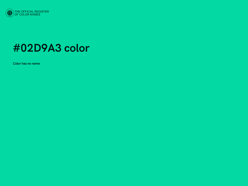 #02D9A3 color image