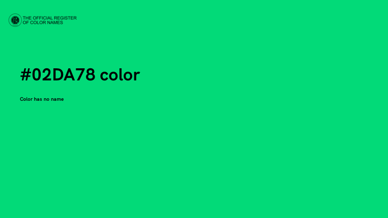 #02DA78 color image