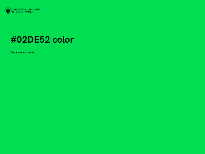 #02DE52 color image