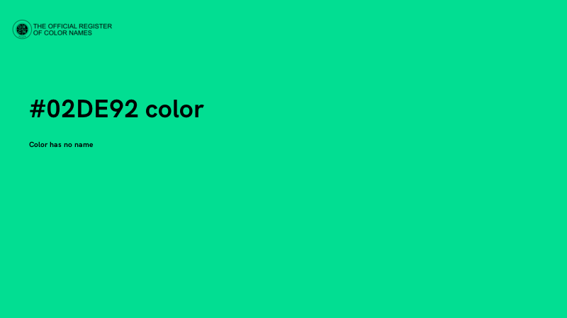 #02DE92 color image