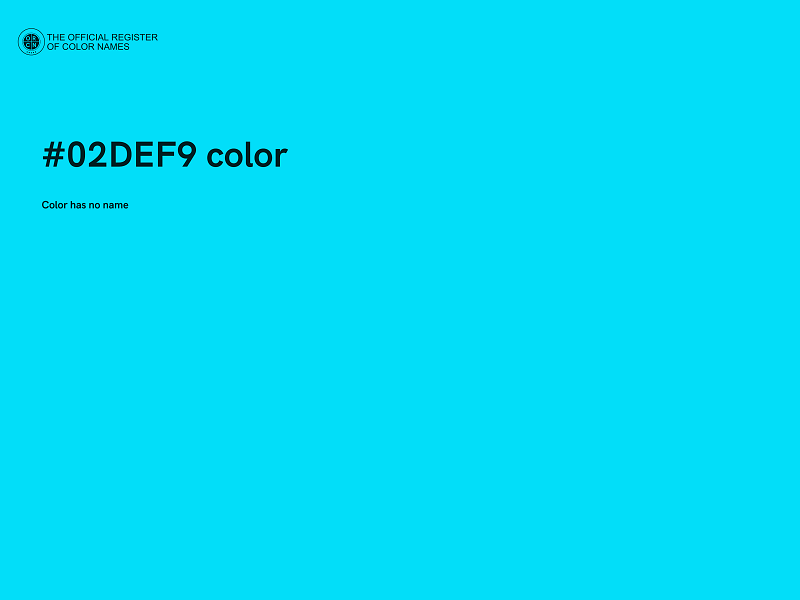 #02DEF9 color image