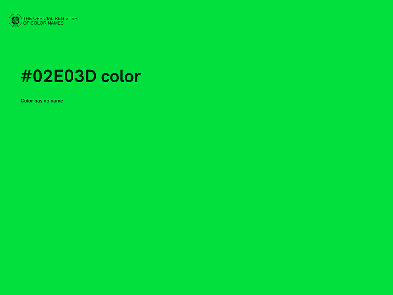 #02E03D color image