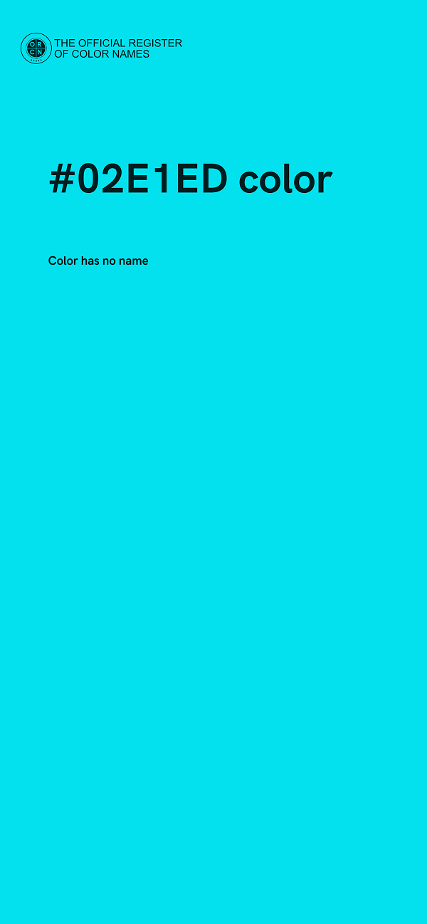 #02E1ED color image