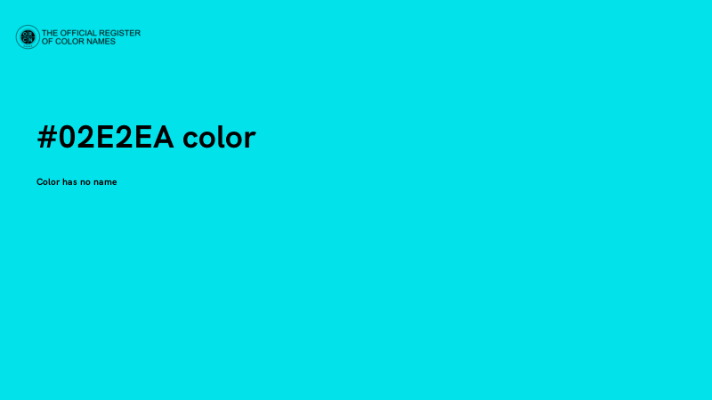 #02E2EA color image