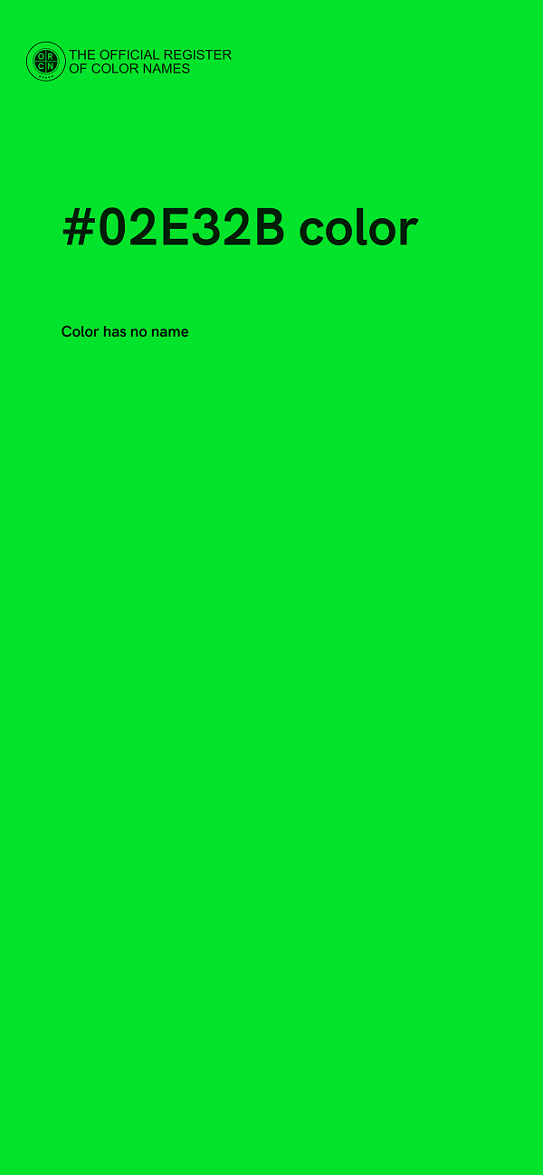 #02E32B color image