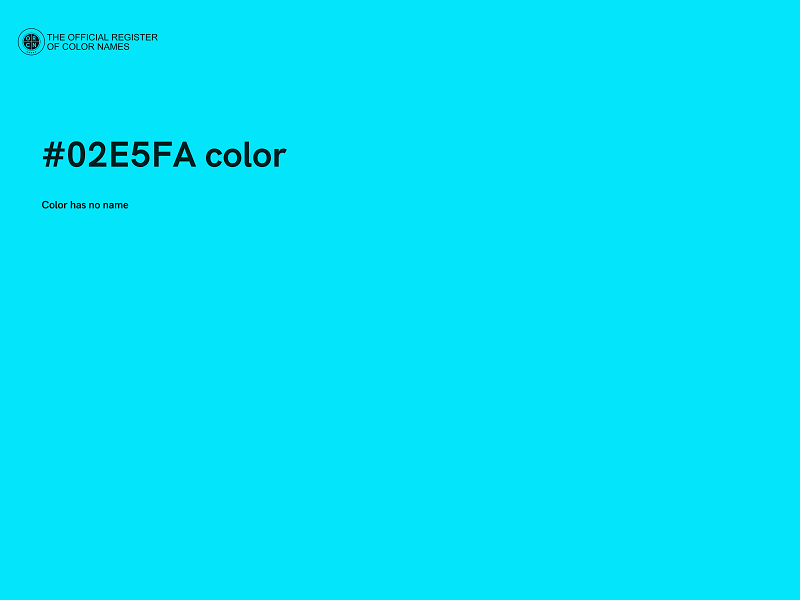 #02E5FA color image