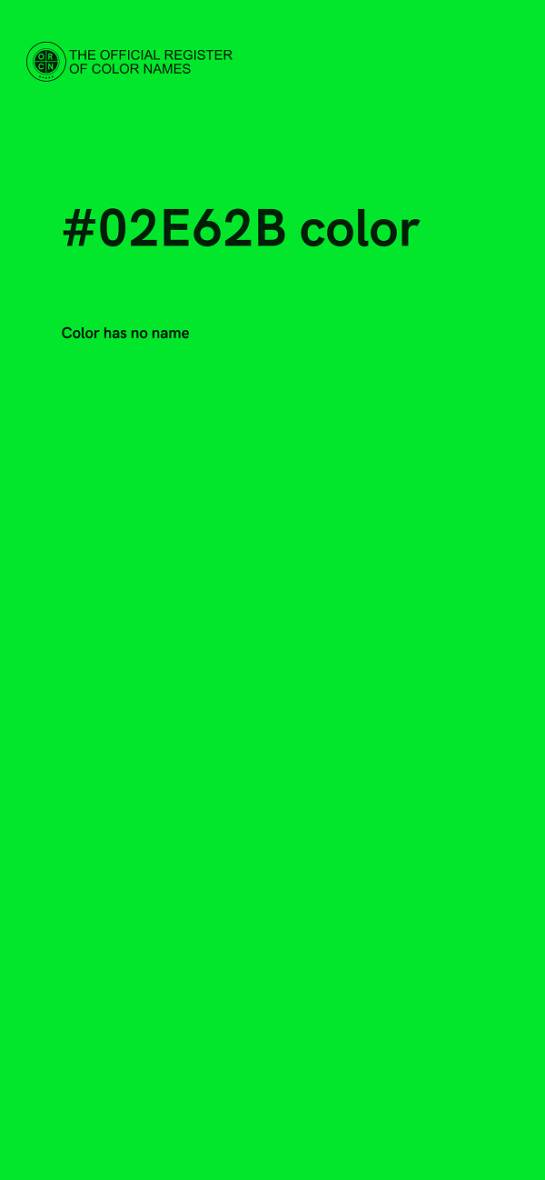 #02E62B color image