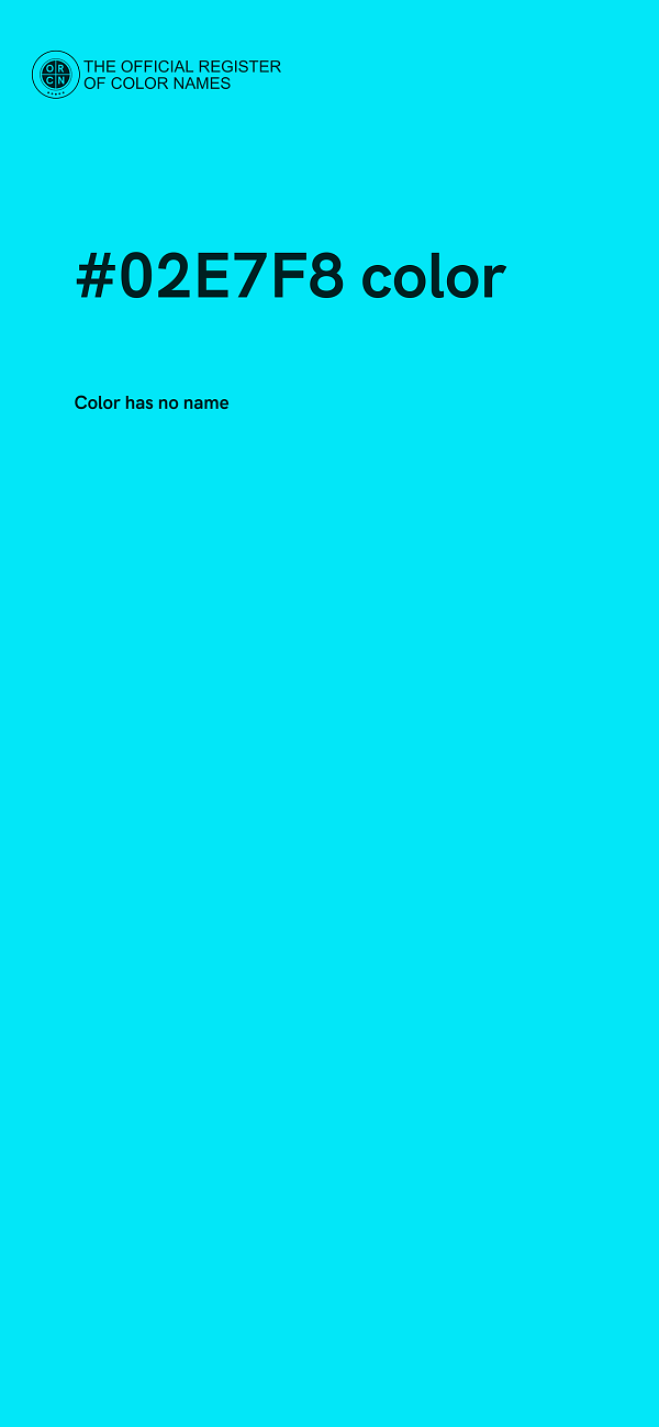 #02E7F8 color image