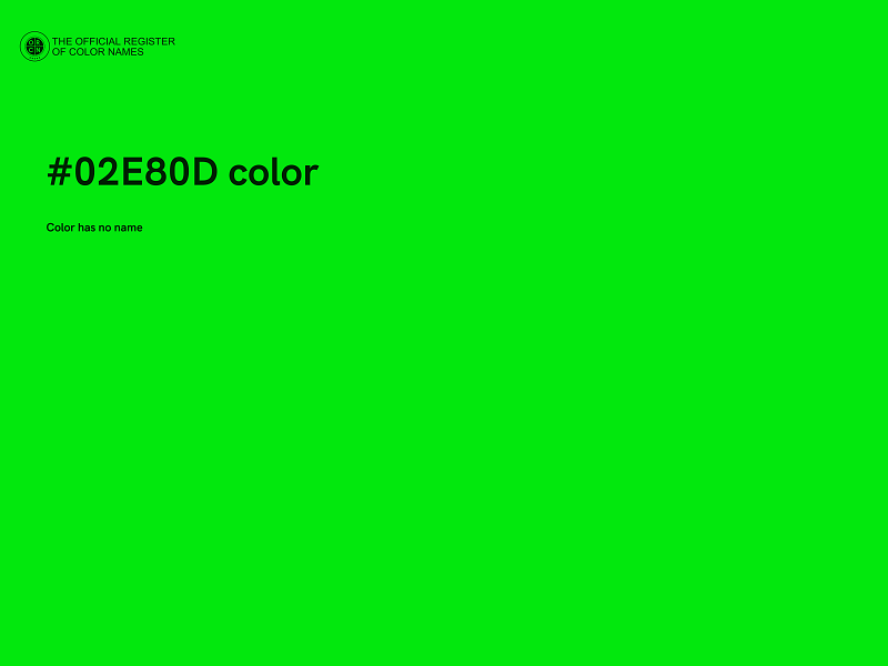 #02E80D color image