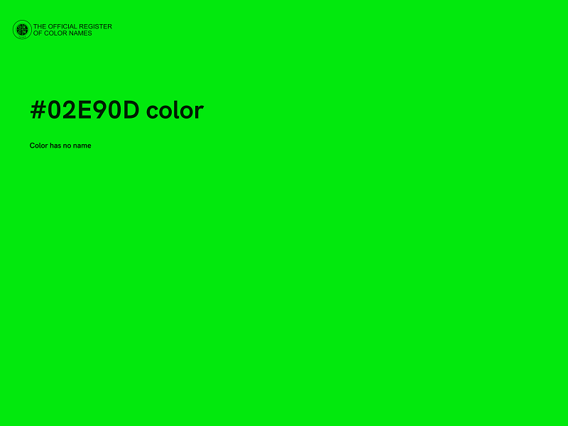 #02E90D color image