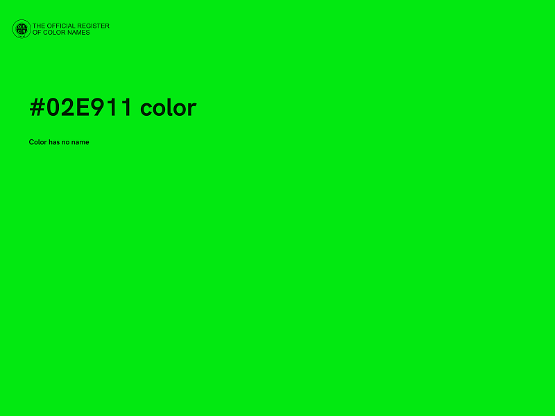 #02E911 color image