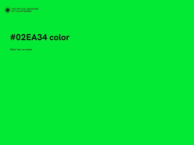 #02EA34 color image