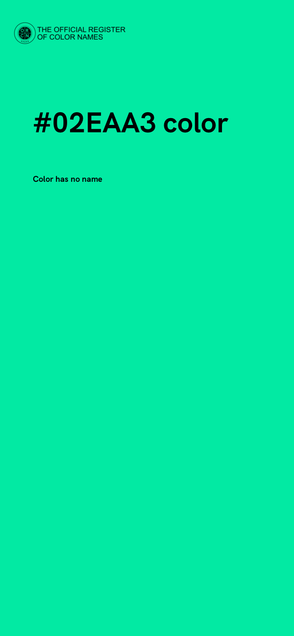 #02EAA3 color image