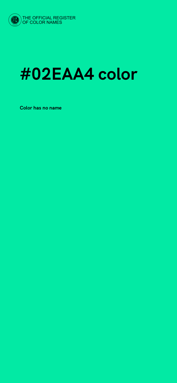 #02EAA4 color image