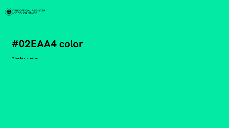#02EAA4 color image