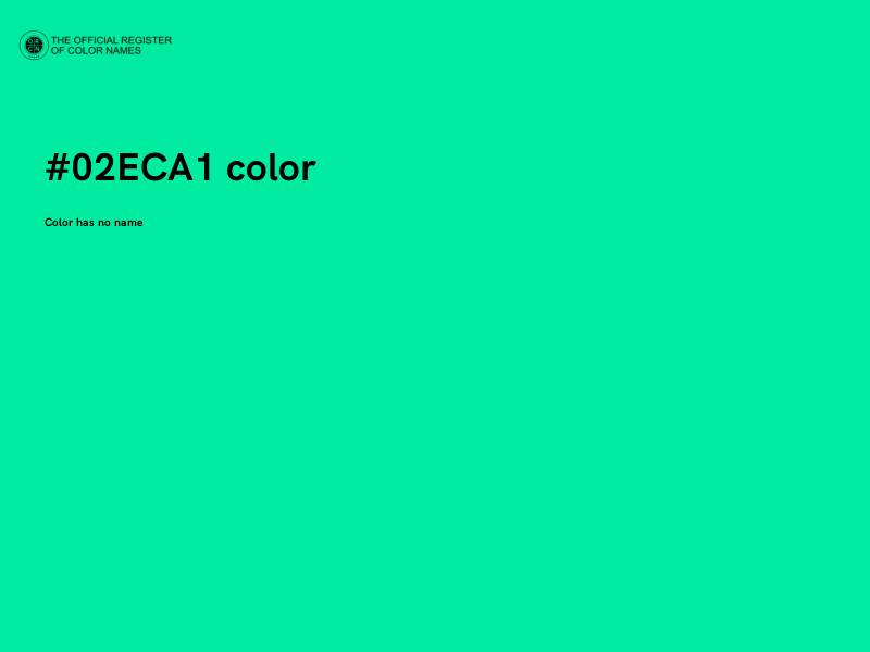 #02ECA1 color image