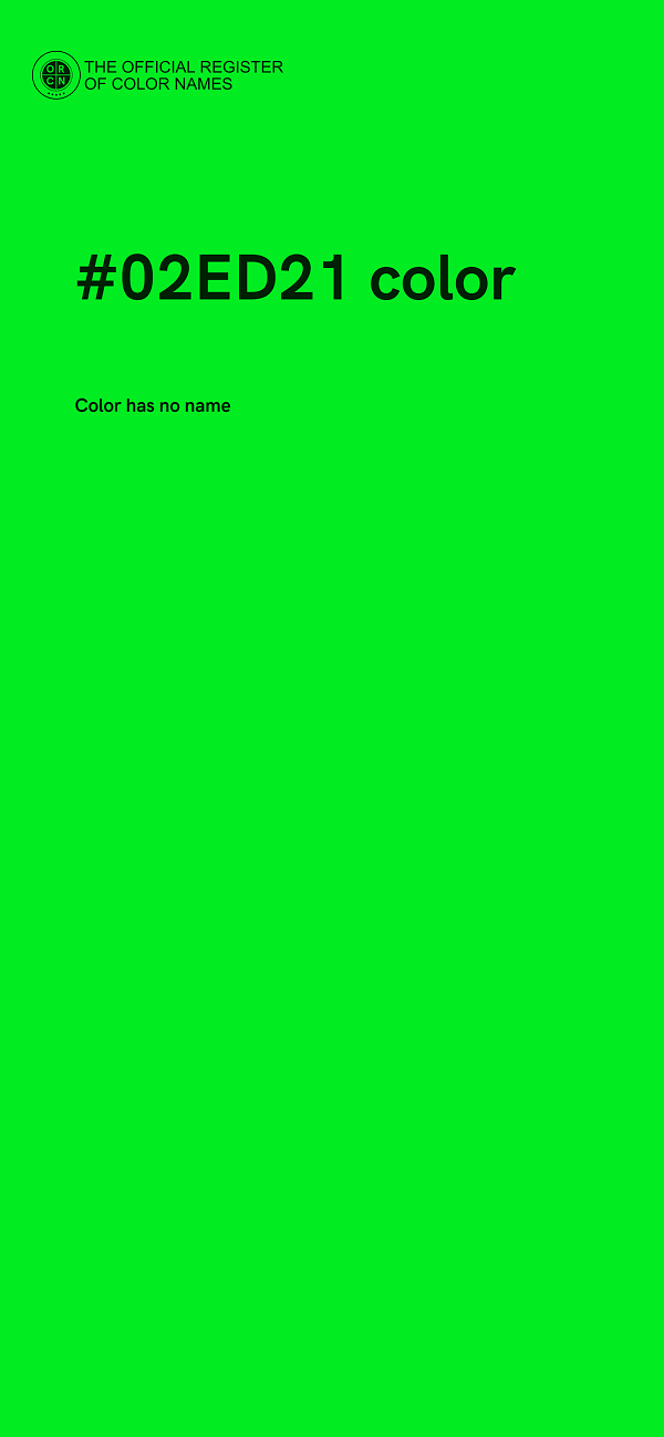 #02ED21 color image