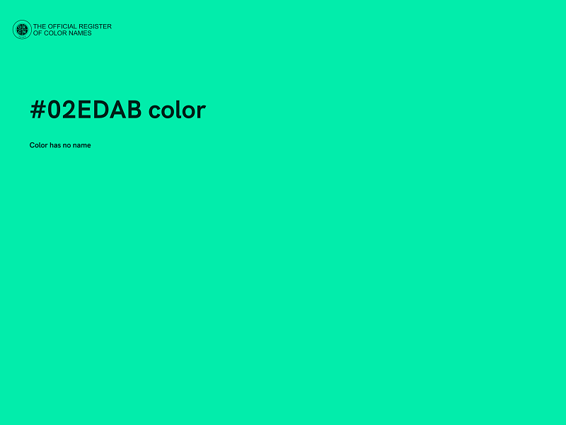 #02EDAB color image