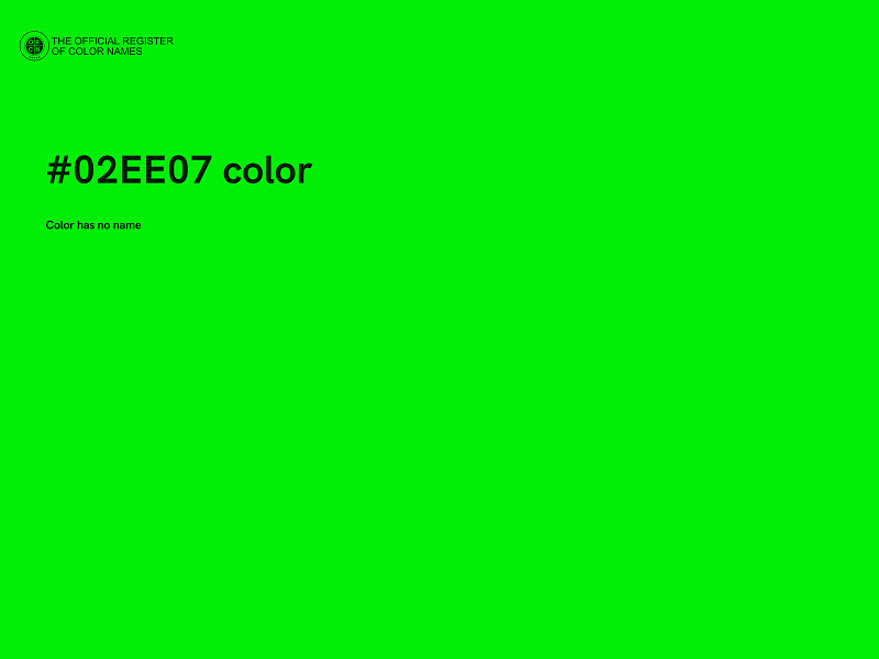 #02EE07 color image