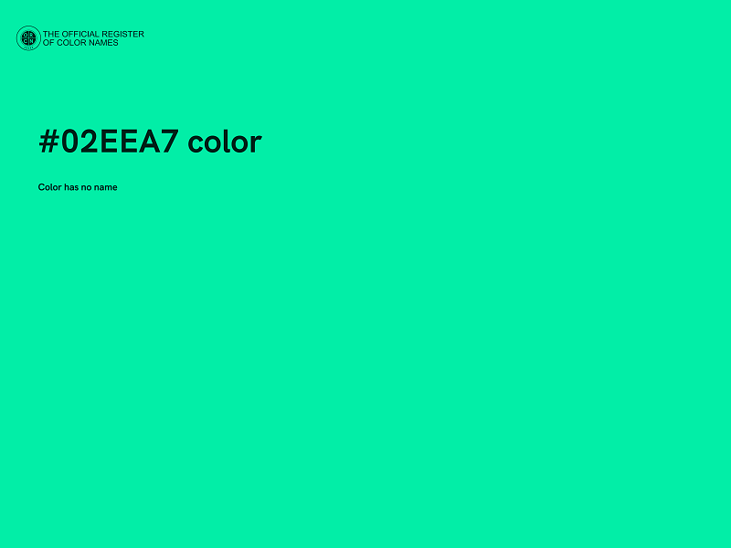 #02EEA7 color image