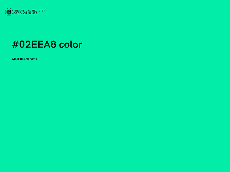 #02EEA8 color image