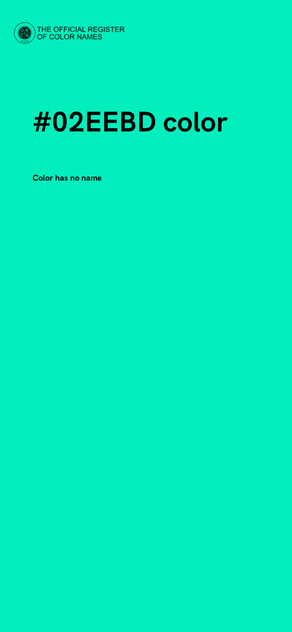 #02EEBD color image