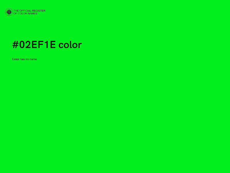 #02EF1E color image