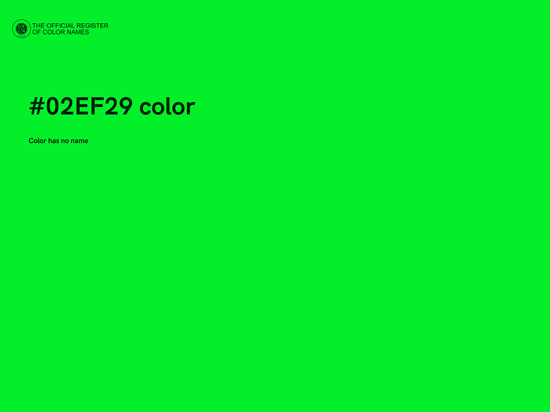 #02EF29 color image