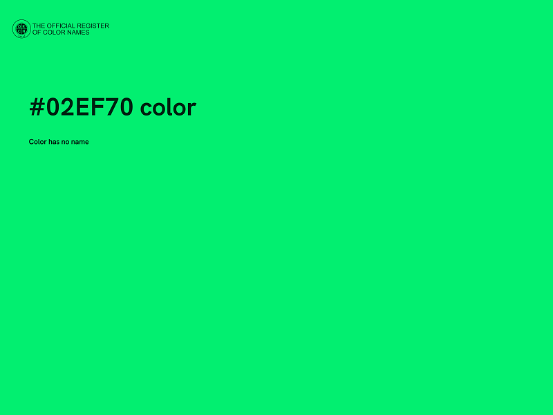 #02EF70 color image