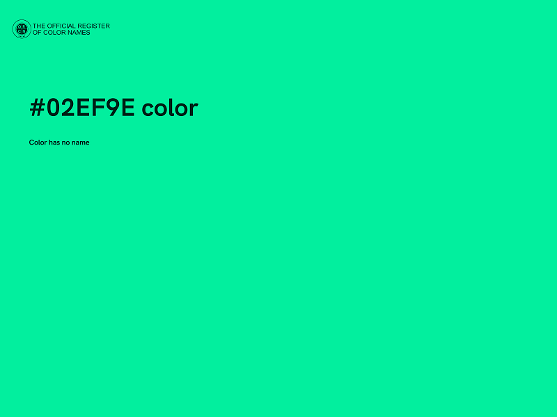 #02EF9E color image