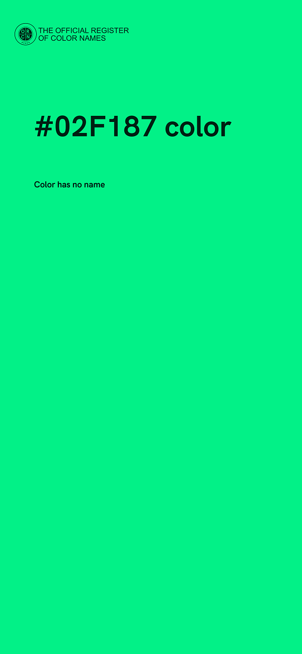 #02F187 color image