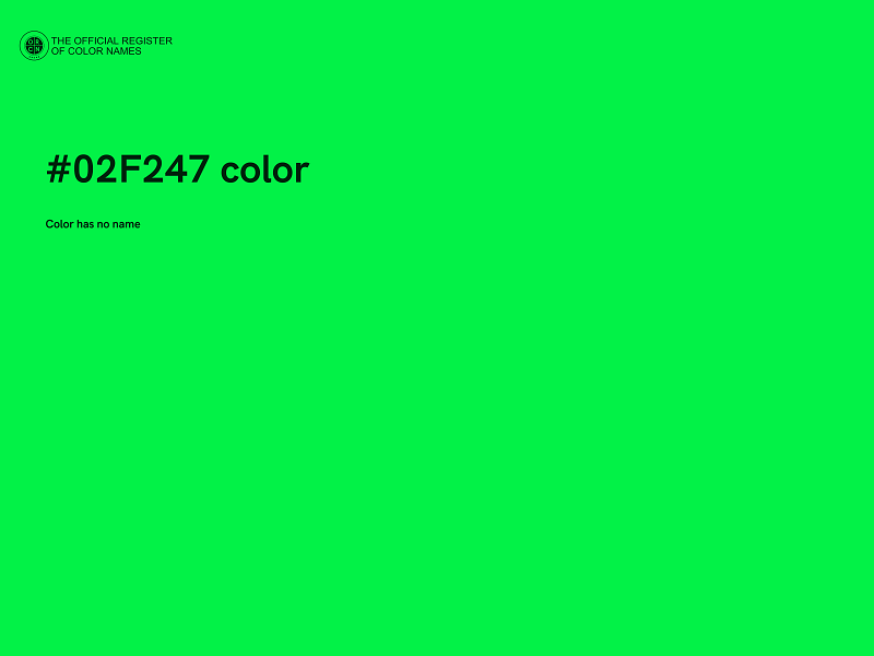 #02F247 color image