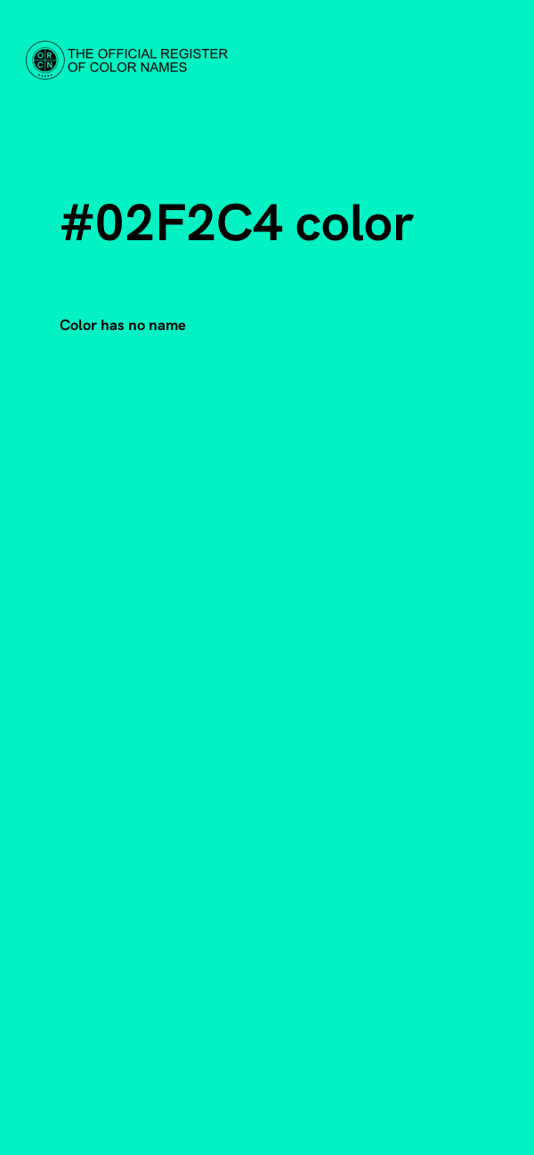#02F2C4 color image