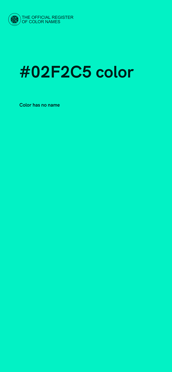 #02F2C5 color image