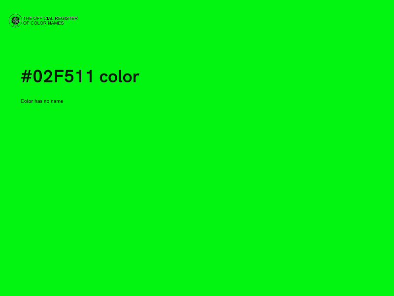 #02F511 color image