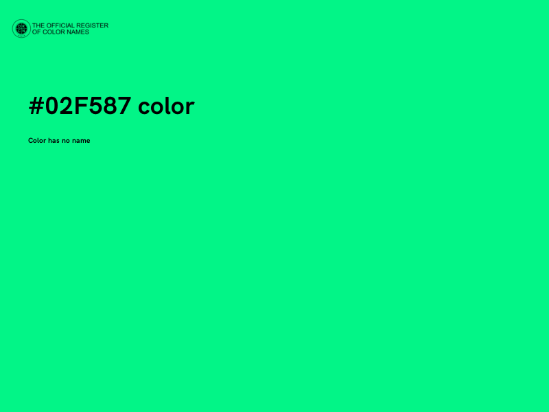 #02F587 color image