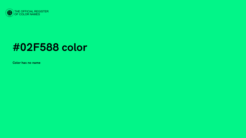 #02F588 color image