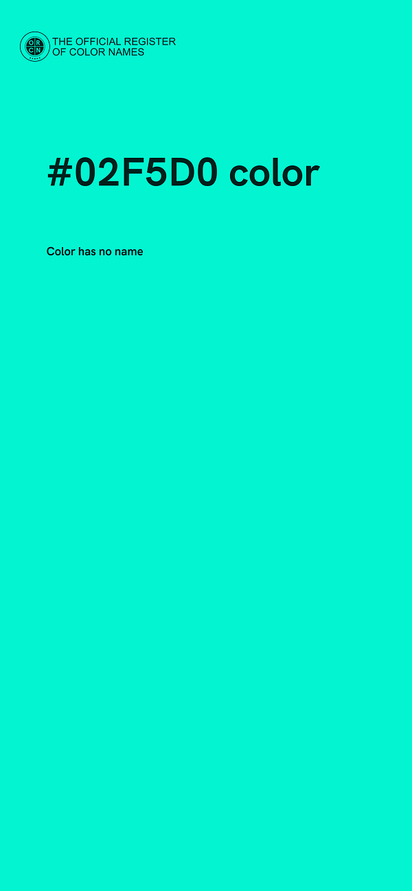 #02F5D0 color image
