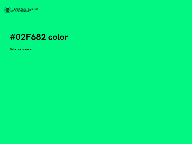 #02F682 color image