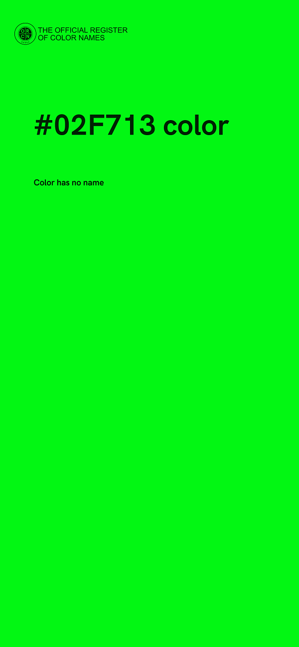 #02F713 color image