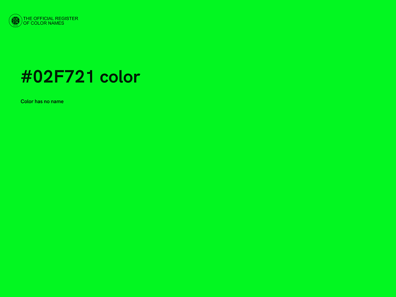 #02F721 color image