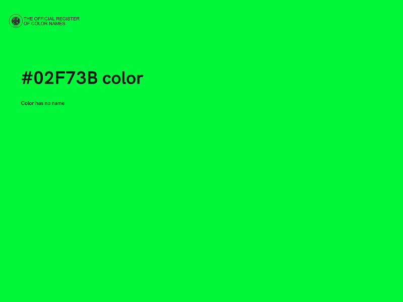 #02F73B color image