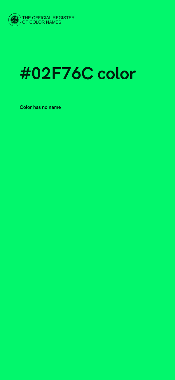 #02F76C color image