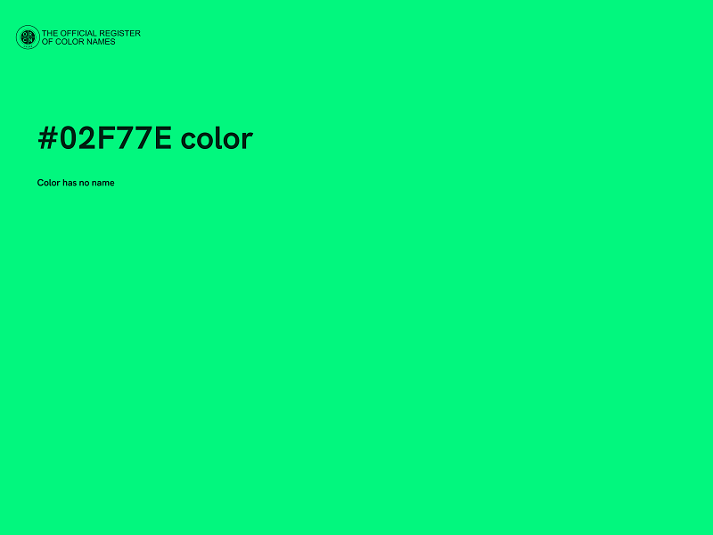 #02F77E color image